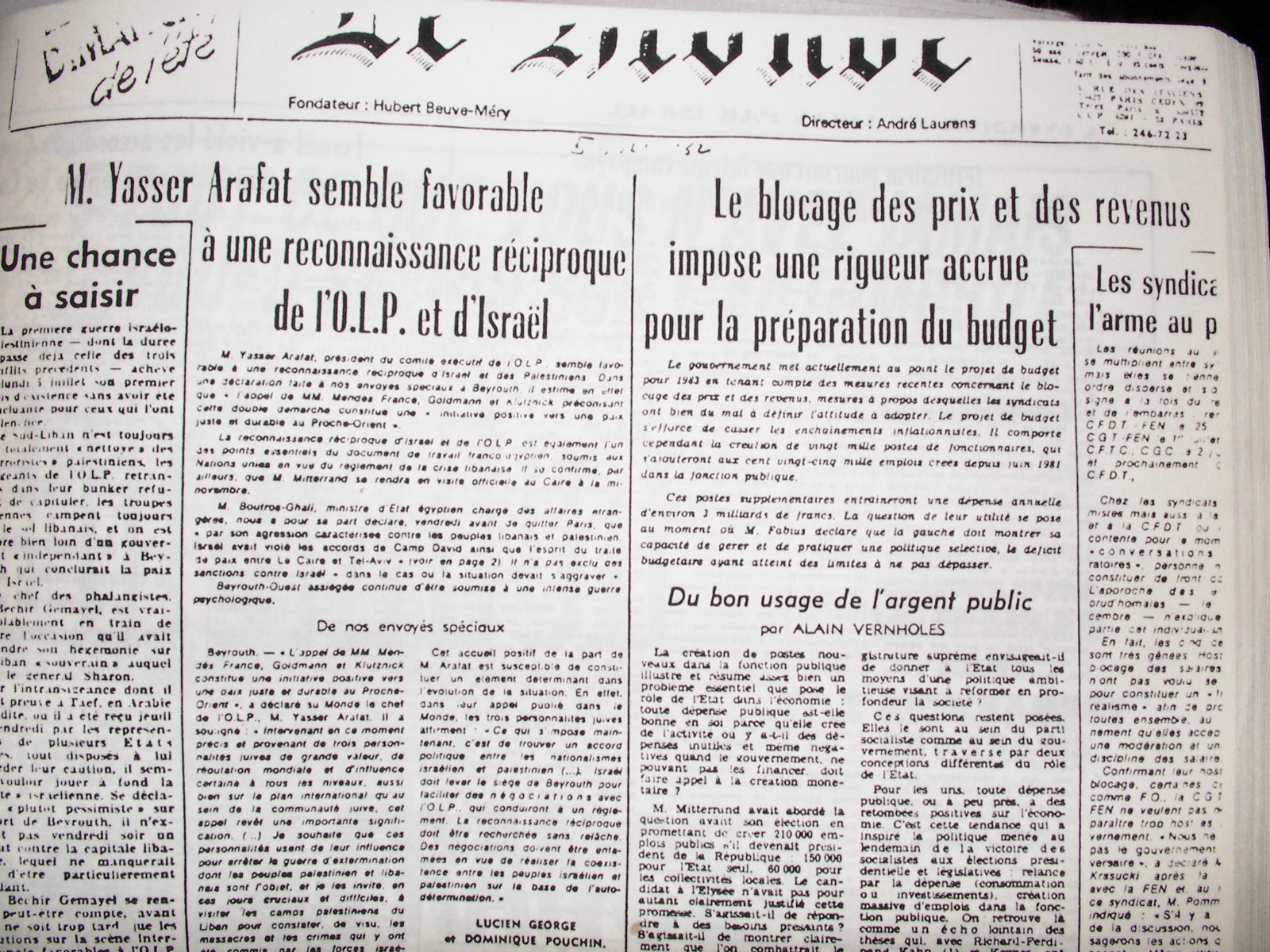 THE PARIS DECLARATION - As first published in LeMonde & Liberation